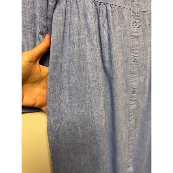 TUCKERNUCK Chambray Linen Lydell Maxi Dress, Sz XS - Picture 6 of 12